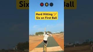 HARD HITTING | First Ball SIX #cricket #shorts #gopro #explore #viratkohli #viralvideo #cricketlover