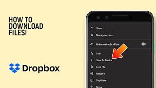 How to Download Files From Dropbox [EASY]