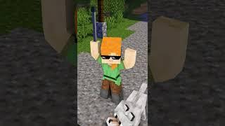 True Story Blind Alex vs Robbers - minecraft animation #shorts