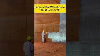 Large Metal Warehouse Rust Removal Laser丨SFX 3000W Laser Cleaning Machine #lasercleaning