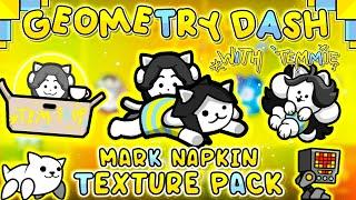 MARK NAPKIN TEXTURE PACK WITH TEMMIE! + ICONS | Geometry Dash [2.11]