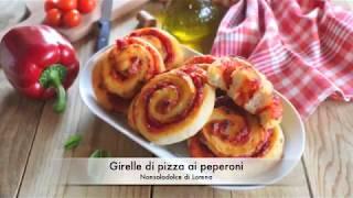 Girelle di pizza ai peperoni