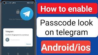 How to Enable Passcode and Fingerprint Lock on Telegram App (Android)