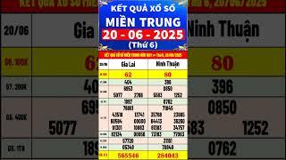 Kết quả xổ số Miền Trung hôm nay thứ 6 ngày 20/6/2025 (xs Gia Lai, xs Ninh Thuận) #shorts