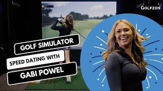 Golf Simulator Speed Dating with Gabi Powel | GOLFZON