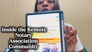 Inside the Remote Notary Association Community