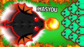 I KILLED IT!? DESTROYING THE NEW BLACK DRAGON BOSS ANIMAL / HUGE COLOSSAL MOPE.IO UPDATE!! - iHASYOU