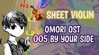 OMORI OST - 005 By Your Side Violín Tutorial / Tab Tutorial / Sheet Music violín