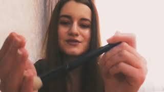 Асмр массаж Кисточками  По лицу  Asmr Brushing face ..