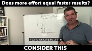 Does More Effort Equal Faster Results