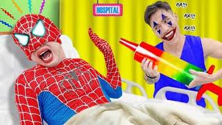 PRO 5 SPIDER-MAN Team || FUNNY SPIDER-MAN Compilation Video - JOKER DOCTOR rescue PREGNANT SPIDER