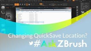 #AskZBrush: “How can I change where the QuickSaves are stored?”