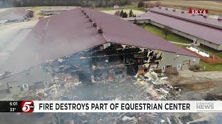 Crews fight Minnesota Equestrian Center fire for 8 hours, 3 animals killed