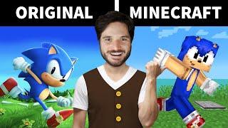 5 JOGOS FAMOSOS... MAS É NO MINECRAFT!