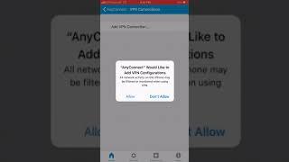 Setup Cisco AnyConnect in iOS