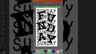 3d inflate type in Adobe illustrator tutorial #design #graphicdesign #typedesign #logo #logodesign
