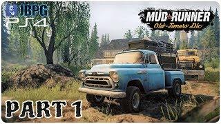 Mudrunner: Spintires PS4 - Old Timers DLC (Hardcore w/Wheel) Part 1