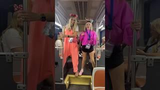 Could you do this on a moving DISNEY BUS?!? 