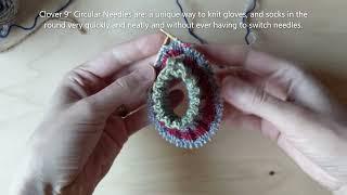 Small Circular Knitting Option 2 - Mini 9" Circular Needles