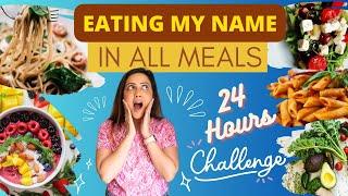 Eating ONLY My Name Letter Food for 24 Hours Challenge | Gone Wrong  | Garima's Good Life