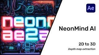 Turn image into 3d scene with NeonMind AI tool for AfterEffects.