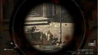 Sniper Elite V2 Demo Gameplay PC.