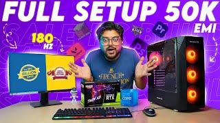 Full Setup Pc build under 50000 | Amazon Sale | Flipkart Billion days  Pc build Under 50000 | 2024