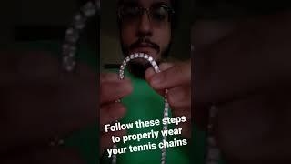 how to properly wear your @HARLEMBLING  , @TheGLDShop  , @shopice5934   tennis chains️Properly