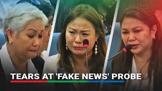 3 social media personalities cry at House 'fake news' hearing | ABS CBN News