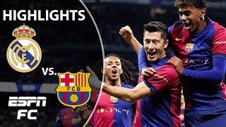  EL CLASICO  Real Madrid vs. Barcelona | LALIGA Highlights | ESPN FC