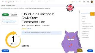 Cloud Functions: Qwik Start - Command Line | #2024 | #GSP080 |#qwiklabs