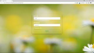 Transparent Login Form using Bootstrap (Hindi)