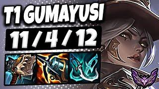 T1 Gumayusi Ashe vs Caitlyn [ ADC ] Korea Master Patch 14.24 