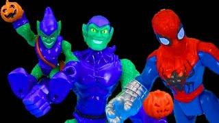 Police Spider-Man Wolverine fight Giant Mutated Green Goblin Just4fun290