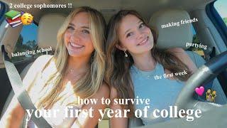 advice for freshmen year of college!