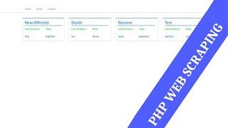 Web Scraping with PHP Curl - Create a COVID-19 Statistics Website By Scraping Other Website