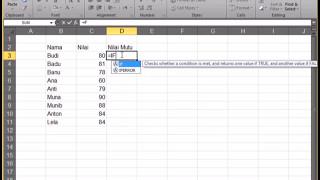 How to Use IF Function in Microsoft Excel - Cara Menggunakan Fungsi IF di Microsoft Excel Part 1