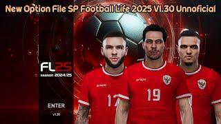 New Option File SP Football Life 2025 V1.30 Unnoficial