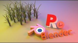 Создание травы. Первое знакомство с частицами в Blender.