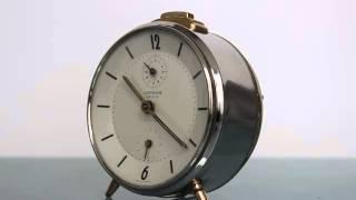 Junghans Trivox silentic Alarm clock vintage shelf desk