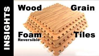 Foam Tiles Wood Grain Reversible - Interlocking Foam Floors - Greatmats