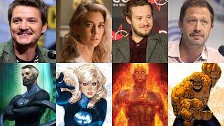 Marvel’s The Fantastic Four Cast Pedro Pascal, Vanessa Kirby, Joseph Quinn, Ebon Moss-Bachrach