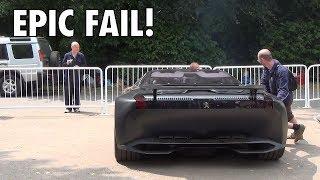 EPIC FAIL!! Men can't push Peugeot Onyx at Goodwood FoS 2013! 720p