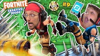 FORTNITE CREATIVE MODE! (FGTEEV Challenge Game: Dad vs Son) #9