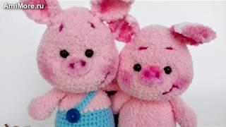 Амигуруми: схема Плюшевые Свинки. Игрушки вязаные крючком - Free crochet patterns.