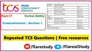 TCS Ignite NQT Verbal Ability Preparation Part 17 NQT Preparation |TCS Smart Hiring  placement