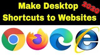 How to Make Desktop Shortcuts to Websites with Chrome, Firefox, Edge - Tutorial -  Tech Tips 2020