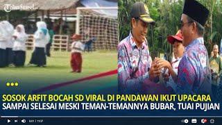 Sosok Arfit Bocah SD Viral di Pandawan Ikut Upacara Sampai Selesai Meski Temannya Bubar, Tuai Pujian