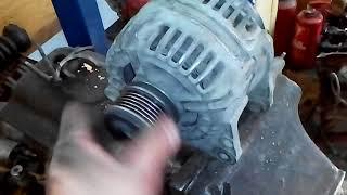 SKODA FABIA 1.6TDI HOW TO REPAIR ALTERNATOR