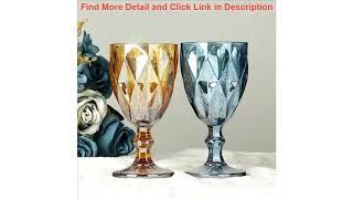 Best Wine Glasses Relief Reflective Diamond Grain Green 300ml Drinking Cup Glass Champagne Vodka Ba